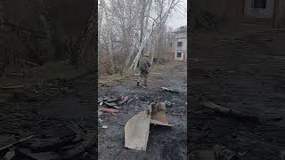 Shchurove - XX.03.2026. Ukrainian Soldiers Walk Past A Destroyed Ukrainian T-72 Tank.