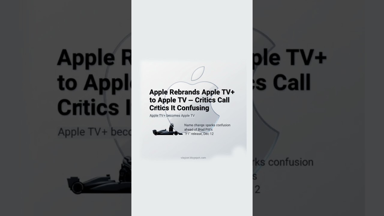 Apple Rebrands Apple TV+ to Just “Apple TV”