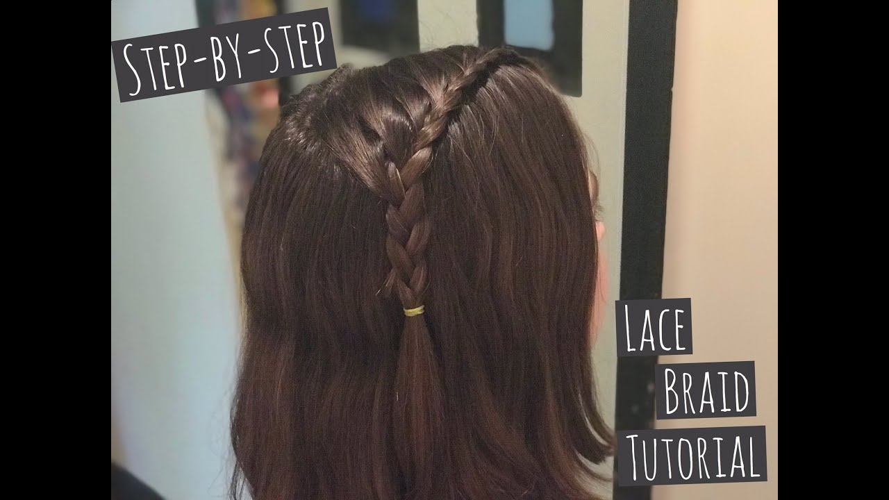 How to Lace Braid Simple and Easy for the Total Beginner - Step by Step Tutorial on Short Hair