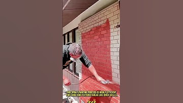 Daily worker process of painting brick walls with good method #dailywork