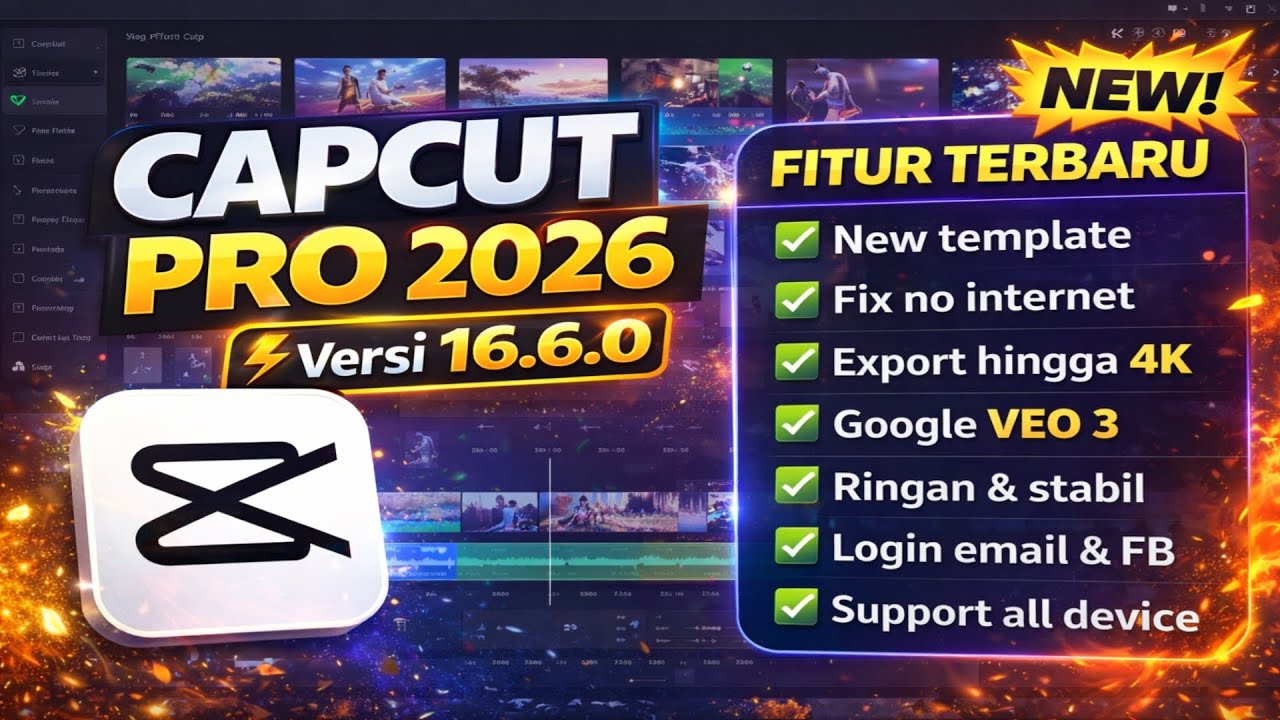 Download CapCut Terbaru 2026 🔥 Update v16.6.0 Resmi & Gratis!
