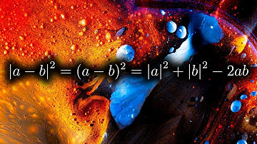 |a-b|²=(a-b)²=|a|²+|b|²-2ab  - Vector Proof - A-Level Mathematics