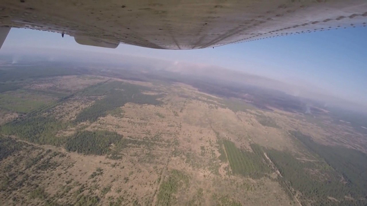 АН 32 над пожарами в ЧЗО