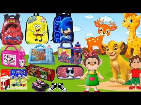 حدوتة الاسد سيمبا واصحابه وتحدى شراء أدوات المدرسة حواديت قبل النوم قصص اطفال بالعامية كرتون