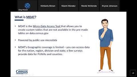 Deep Diving into the Microdata Access Tool (MDAT)