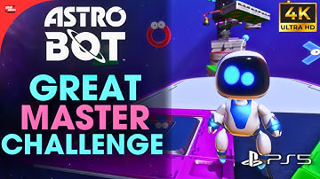 Astro bot - Great Master Challenge and All Speedrun Levels Gameplay in 4K 60fps