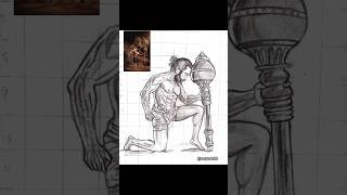 PEDDI x HANUMA ❤️‍🔥 #peddi #ramcharan #art #peddimovie #viral trending #art explore #hanuman