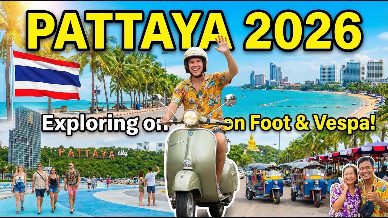 PATTAYA VLOG: Ich erkunde die City zu Fuß & auf der Vespa