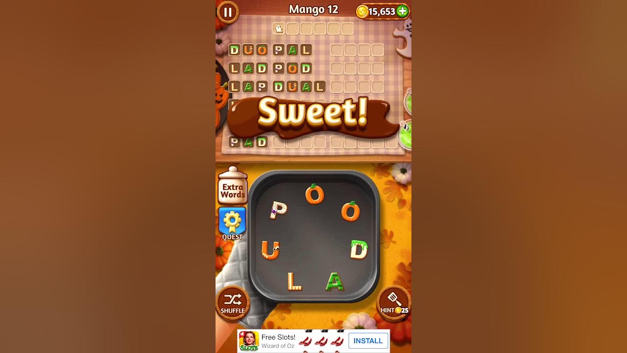 Word Cookies Mango 12 Word Cookies Answers YouTube