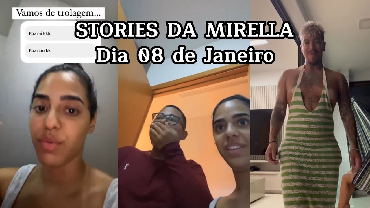 Mirella trollando João Matheus e Delafuente com o vestido de Ma #stories #Mirella #mirellasantos
