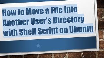 How to Move a File Into Another User
