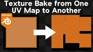 How to Bake Textures from One UV Map to Another in Blender (Tutorial)