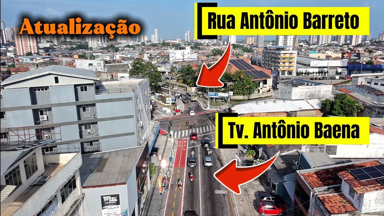 Atualização da Tv. Antônio Baena e Rua Antônio Barreto.  Voo panorâmica #cop30 #djineo #amazônia 