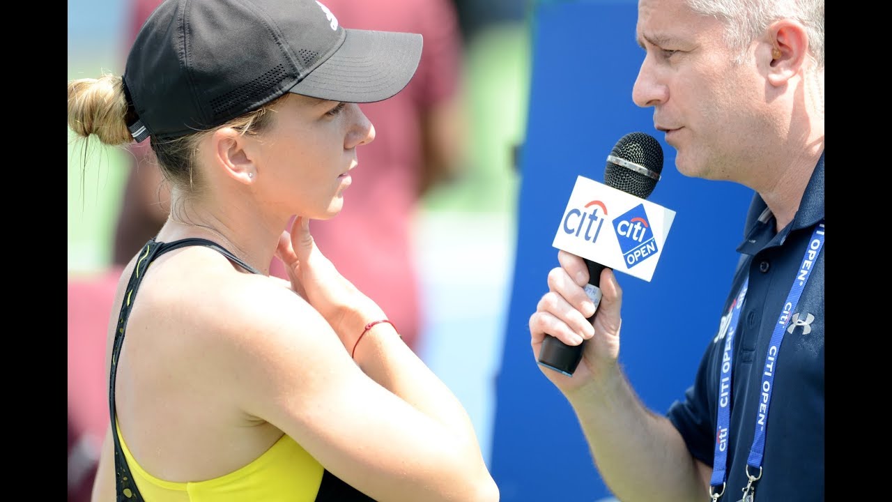 Little girl screams her lungs out: (Simona) HALEP! 🎾 WTA TOURNAMENT 🐼 Washington DC (HD)