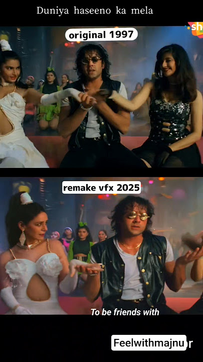 duniya haseeno ka mela old version and 2025 vfx remake | bads of bollywood#shorts #bollywood #trend
