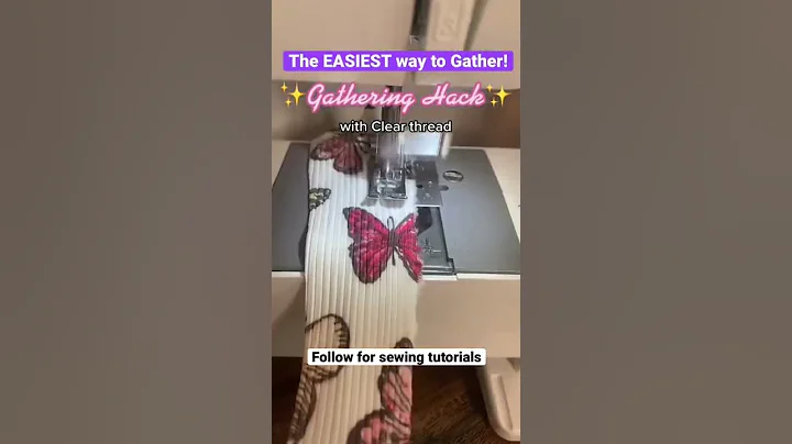 The EASIEST way to Gather fabric! Sewing hack #sewinghacks #sewingtutorials