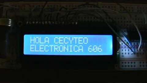 Texto en Lcd 16x2 pic16f886