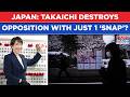 Japan’s Takaichi Wins With A 'Snap’: PM Destroys Opposition In Polls But Won't 'Bask'| Watch Why