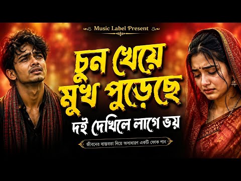 চুন খাইয়া মুখ পুড়েছে দই দেখিলে লাগে ভয় | Chun Kheye Mukh Purece | Music Label |  Bangla Folk Song