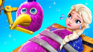 Elsa Hóa Thành Chim Opila! 32 Mẹo Tự Làm Frozen Cho Búp Bê