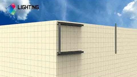 Installation for P6.4 outdoor front service fixed led screen