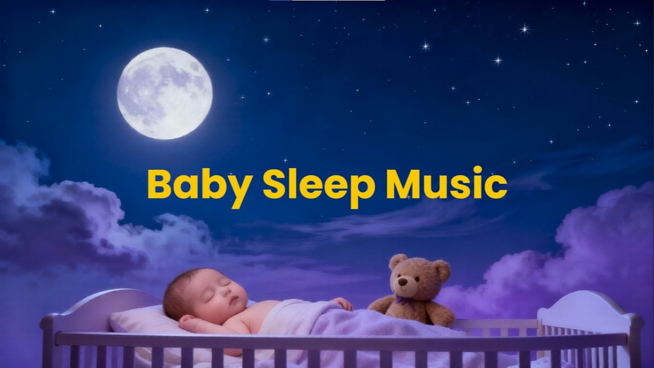Baby Sleep Music 2 Hours | Gentle Lullaby Piano | Deep Baby Sleep