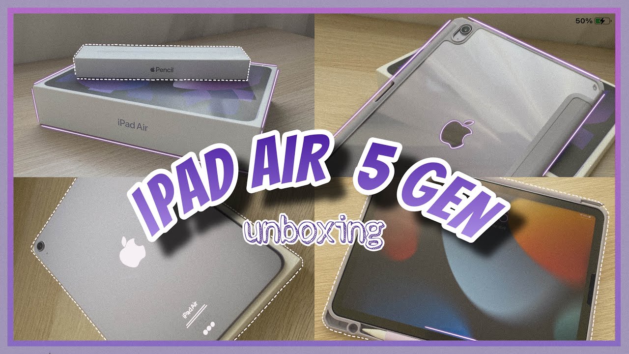 [Unboxing 📦] iPad Air 5th gen 2022 (Purple) + Apple Pencil 2 ...