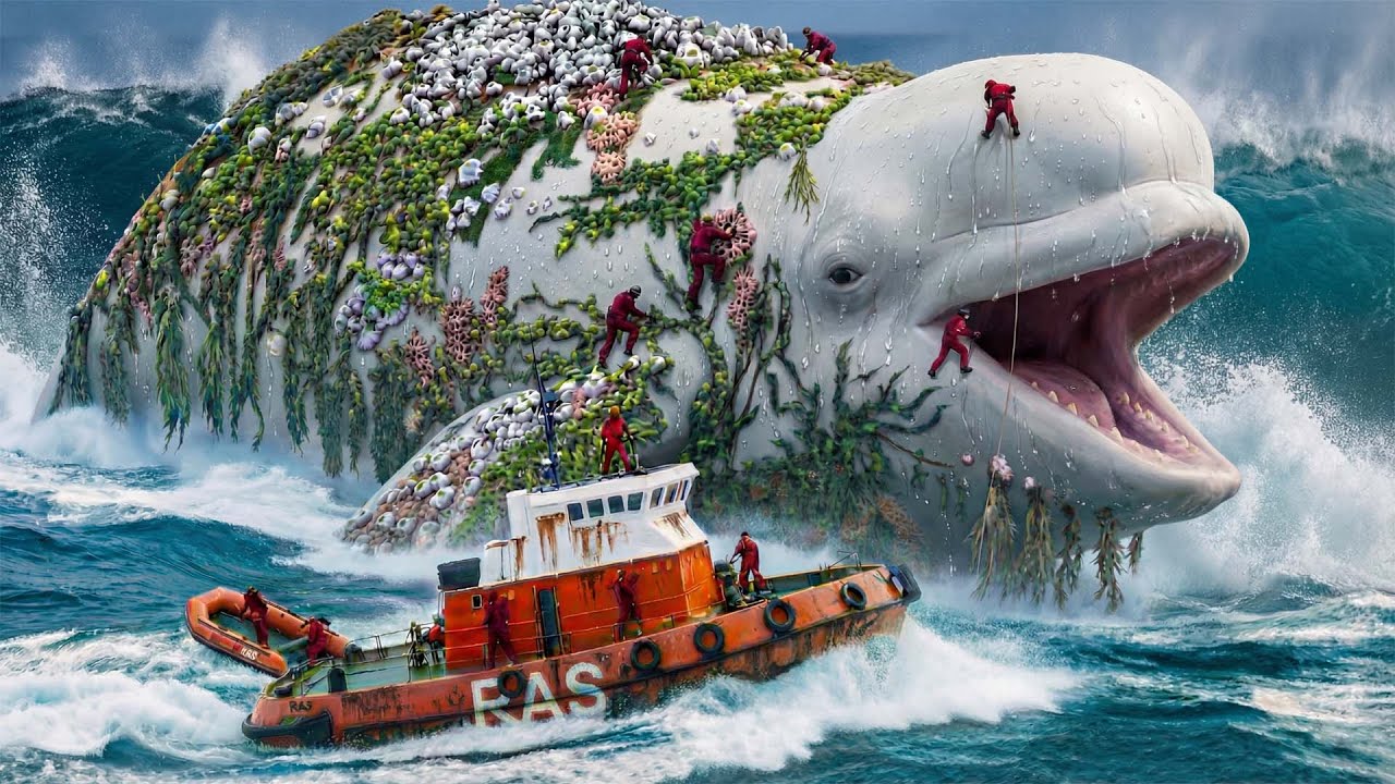 Спасение белухи | Трогательное спасение дикой природы | Кит спасен в море | Захватывающее спасени...