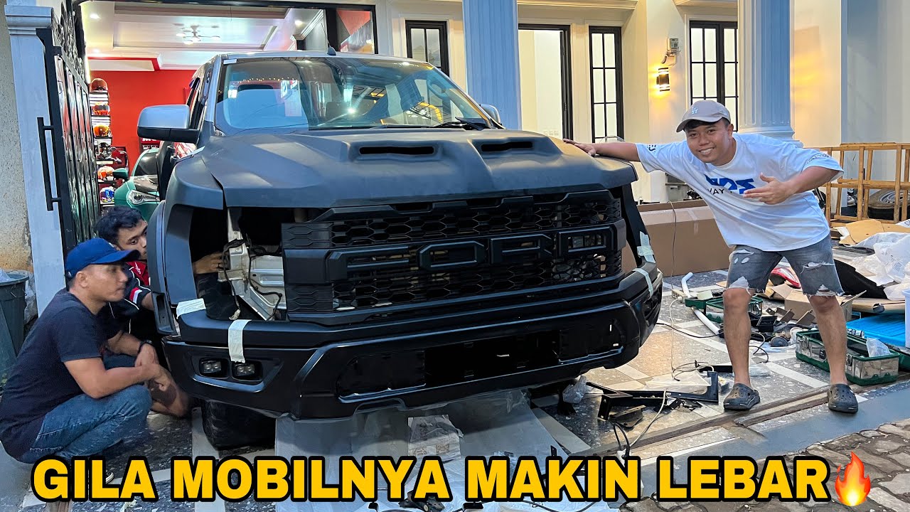 PASANG BODY FORD RAPTOR JADI MAKIN LEBAR DAN SANGAR‼️KITA JADIKAN MOBIL PERANG‼️