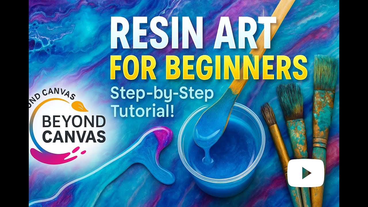 RESIN ART FOR BEGINNERS (step by step tutorial) - YouTube