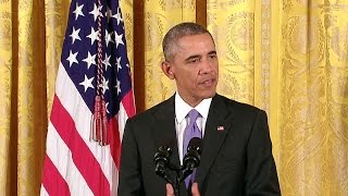 The President Holds a Press Conference on the Nuclear Deal with Iran