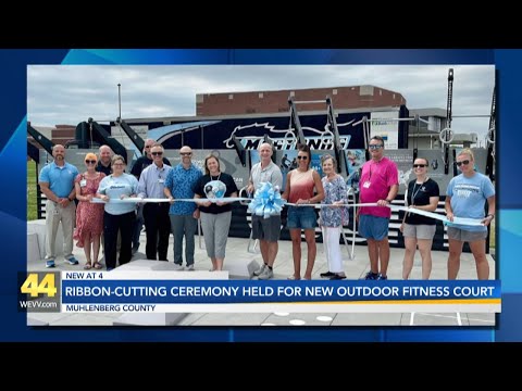 A ribbon-cutting ceremony was held Wednesday for a new outdoor fitness court in Muhlenberg County. Ribbon-cutting ceremony held for new outdoor fitness court at Muhlenberg County High School