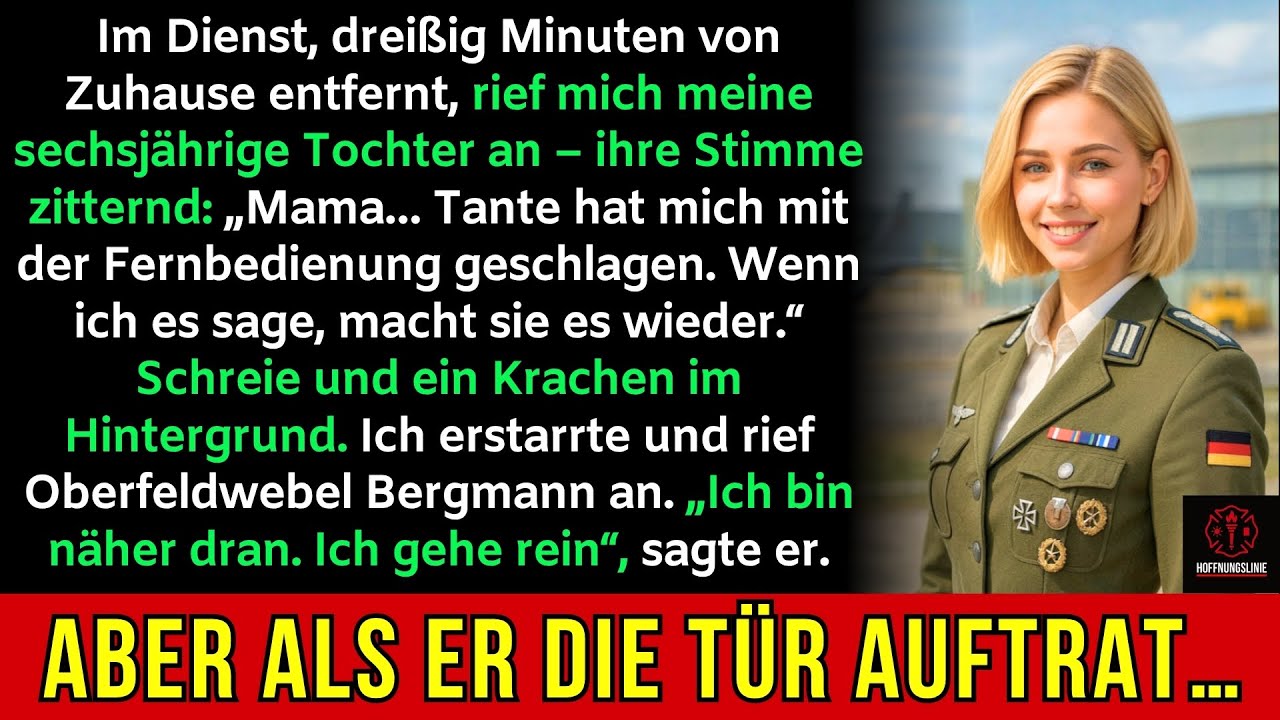 In der Dienststelle rief meine Tochter zitternd: „Mama… Tante hat mich geschlagen.“ Dann geschah es.