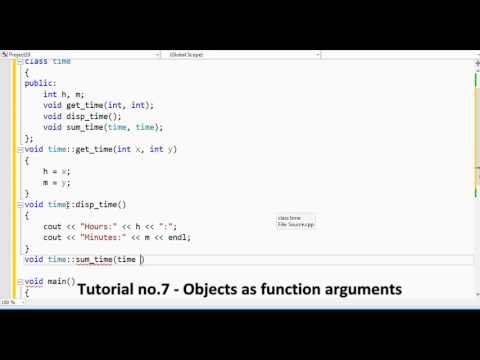 Tutorial no 7   Objects as function arguments By Khezer Mustafa