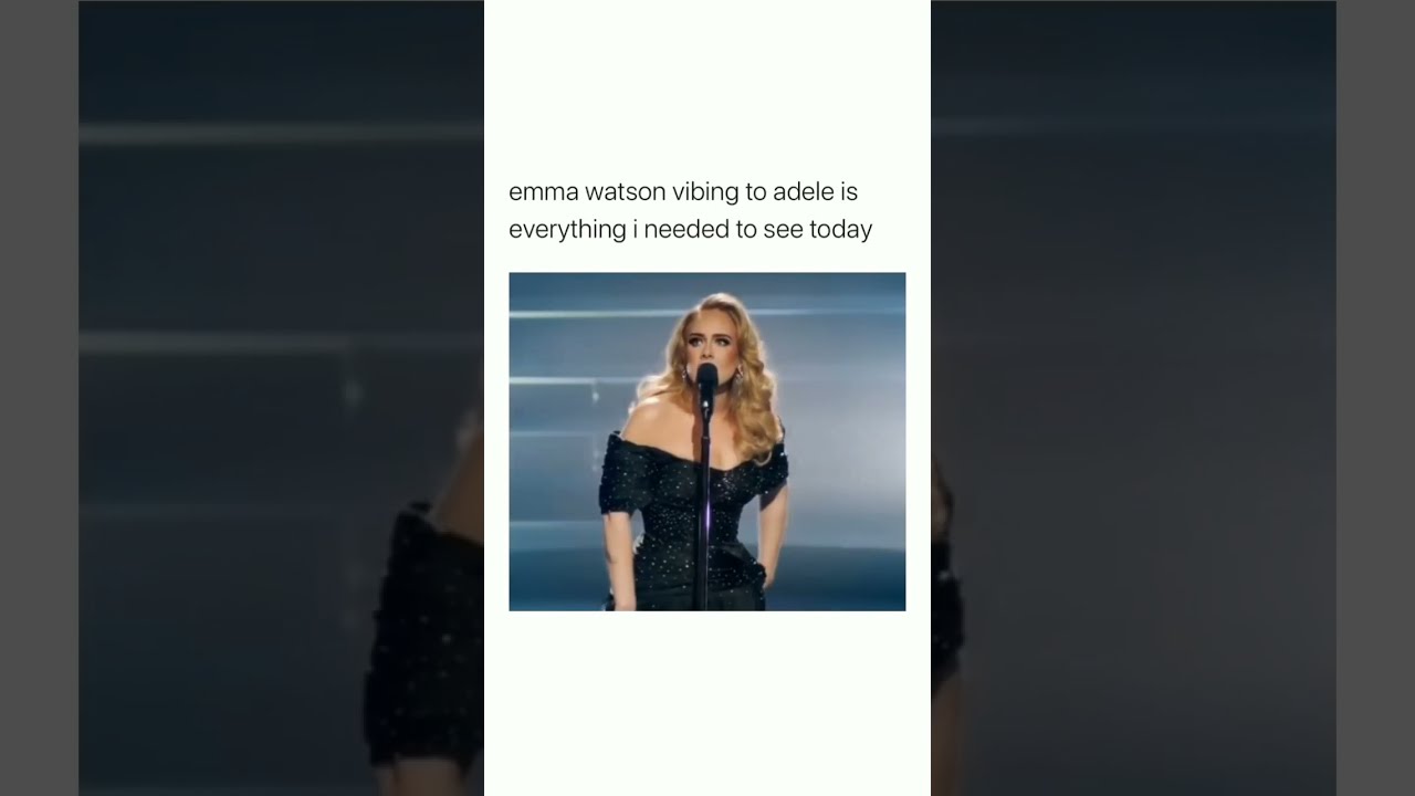 Emma Watson Vibing At Adele S Live Concert Shorts Youtubeshorts Emmawatson Vibes