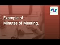 Minutes of meeting sample | business writing course | free online course