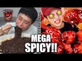 mukbangers eating spicy food LIKE A PRO