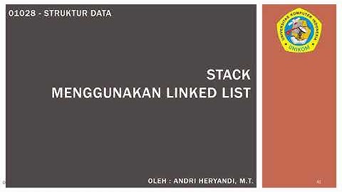 Struktur Data - Stack dengan Linked List