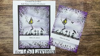Time to Embrace the unknown by Jo Rice #laviniastamps #halloween #cardmakingvideo