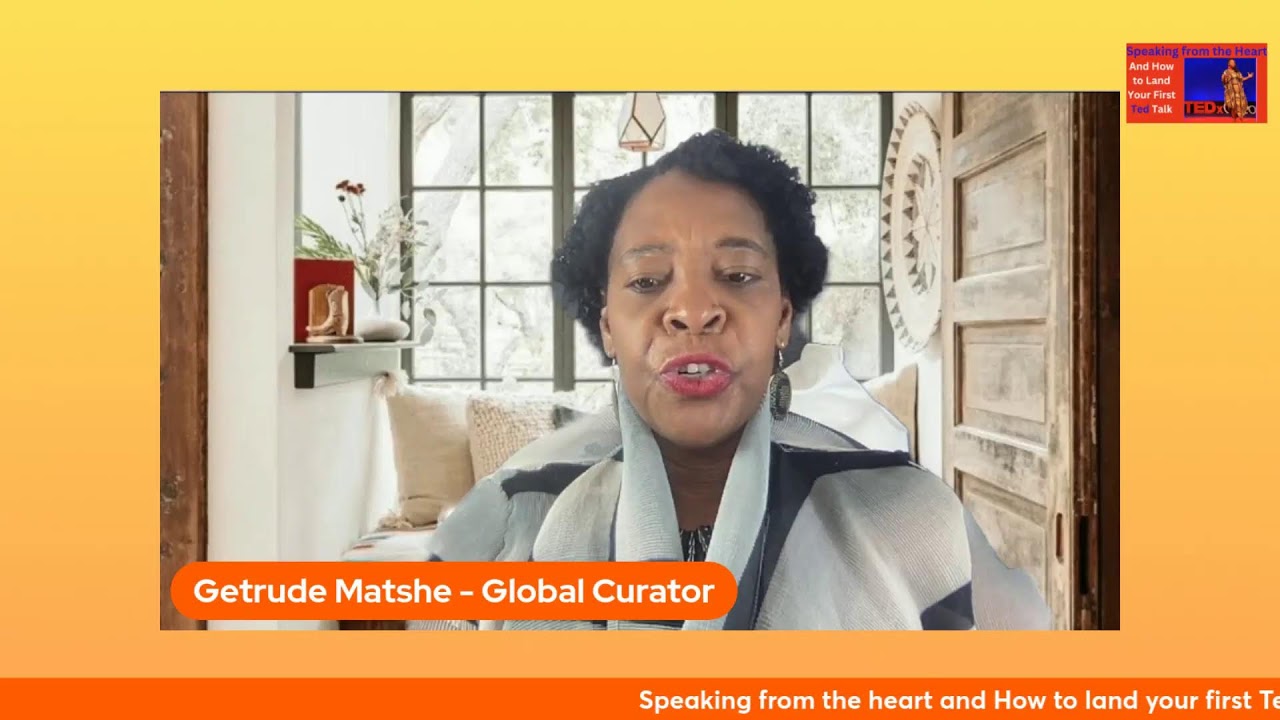 Speaking from the Heart and how to land your first TED talk