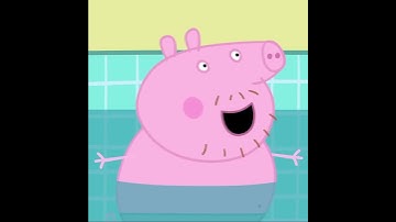 Daddy Pig Goes Swimming and Splashes Everyone  | Peppa Pig Official | Family Kids Cartoon