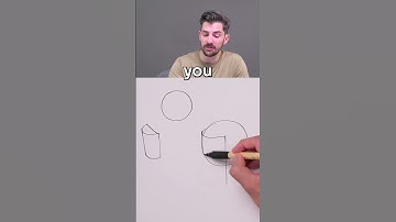 Draw the Head from Imagination using ONLY 2 Shapes! ✍️