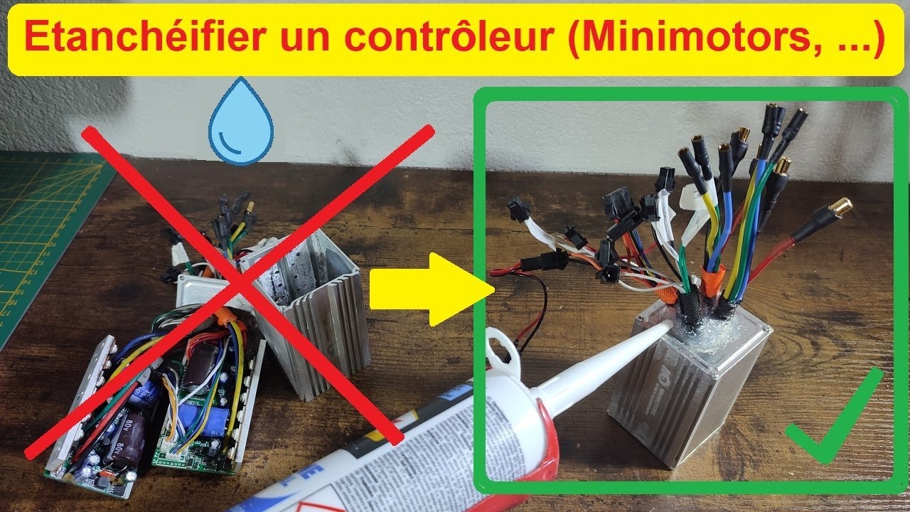 Étanchéifier un contrôleur Minimotors, Dualtron, Speedway (Sealing