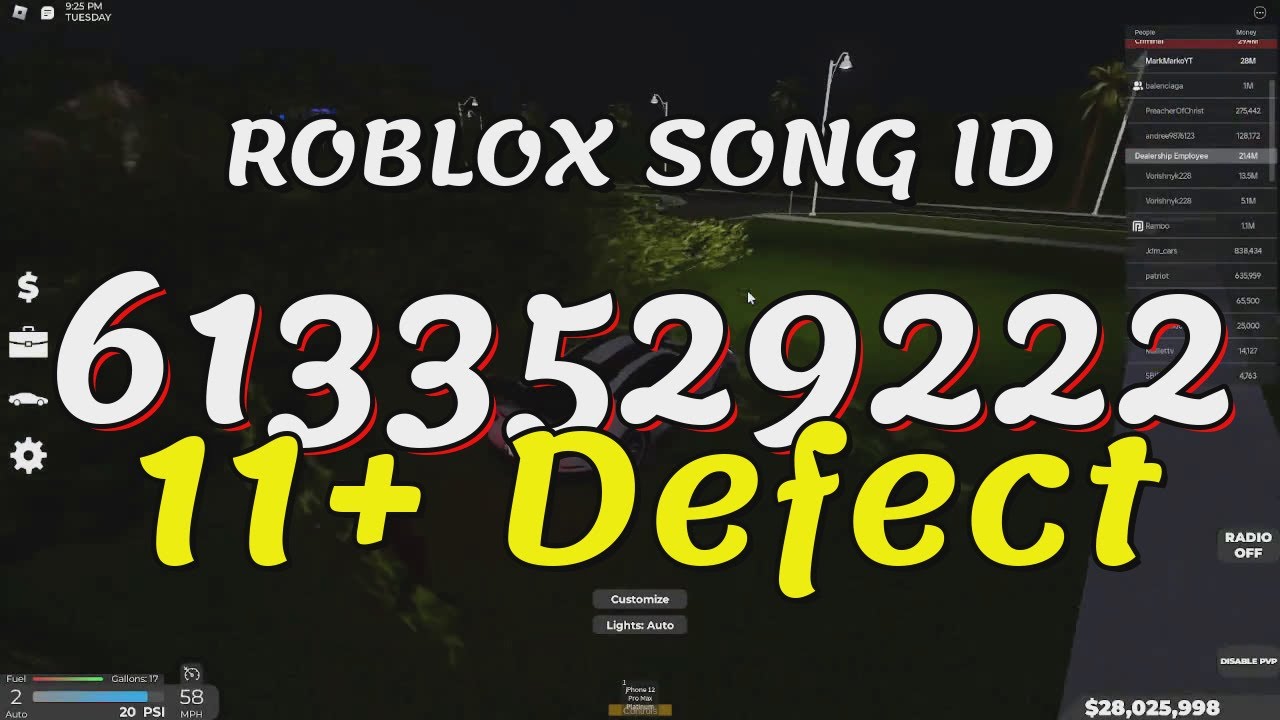 11+ Defect Roblox Song IDs/Codes - YouTube