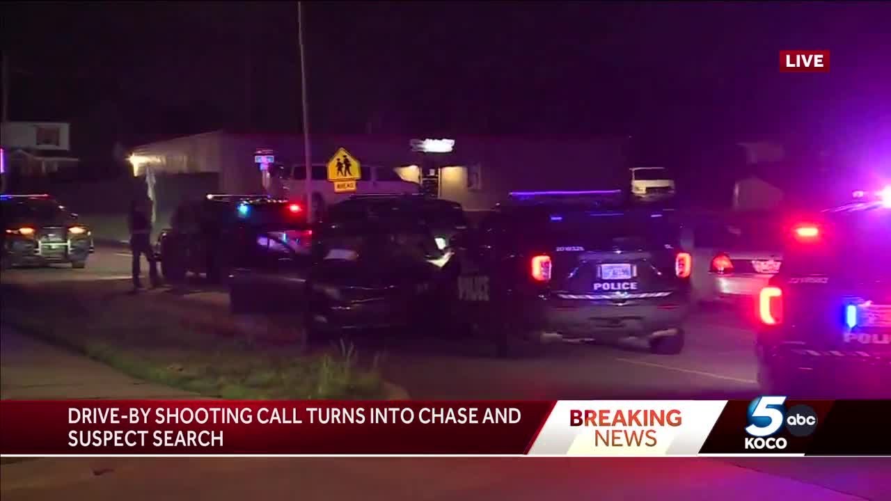 Police chase follows drive-by shooting in Oklahoma City - YouTube