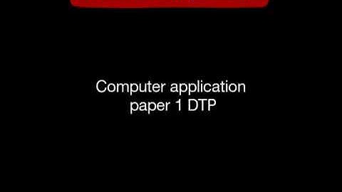 B.com / B.a final exam 2018 Guess paper Computer Applications -1 (DTP) #studywithsanjay #dtpexam