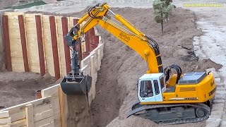 RC truck construction site action! BIG R/C machine ACTION!