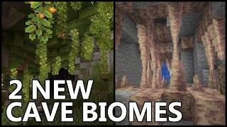2 New CAVE BIOMES In MINECRAFT 1.18