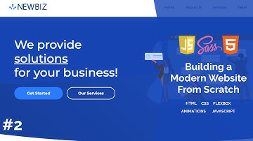 Creating a Hero Section | Build a Modern Responsive Website From Scratch - #2