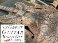 Great Guitar Build Off 2021, Part 5; A guitar starts coming together.